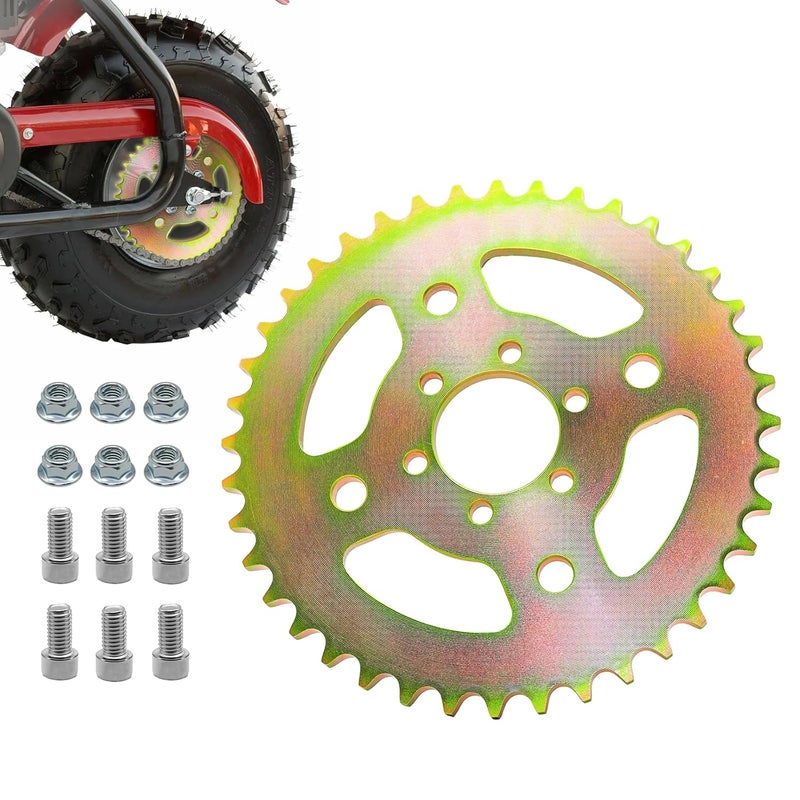 Superlong 40 Tooth Mini Bike Sprocket for 40/41/420 Chain, Rear Sprocket 37mm Bore with 6 Hole Fit for Coleman CT100U CC100X Baja Doodle Bug DB30 Monster Mega Moto MMB105 Mini Bike Parts - Image 1